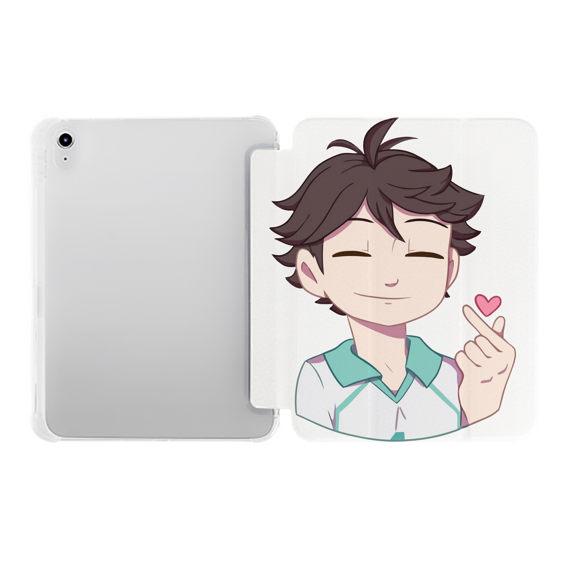 （画像用） ハイキュー!! Haikyu!! IPad ケース ペン収納付き 三つ折りスタンド PUレザー×シリコン 対応機種9.5/10.5/10.9インチ